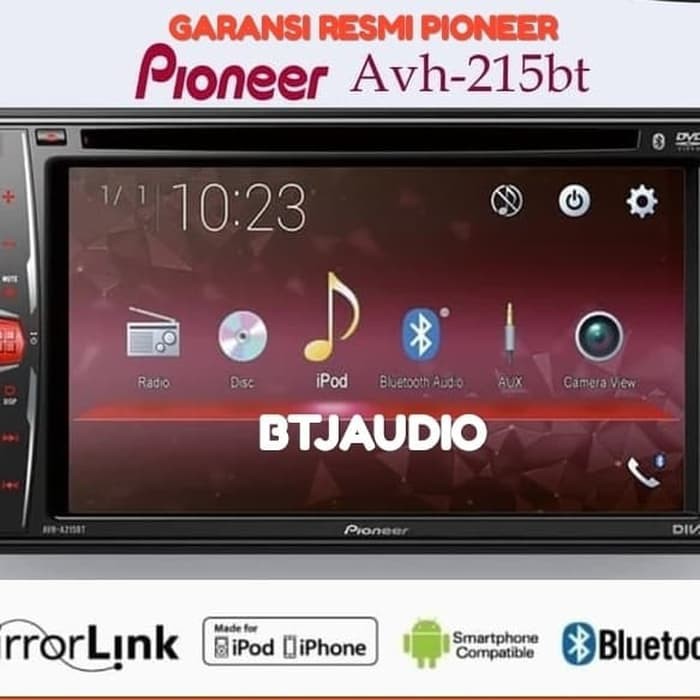HEAD UNIT TV MOBIL DOUBLE DIN PIONEER AVH-A215BT MIRRORLINK