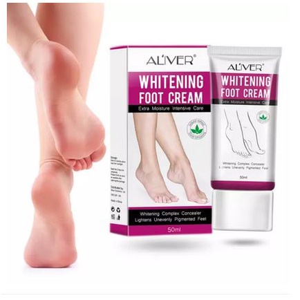 Aliver Perawatan Pelembab Krim Pemutih Kulit Kaki Perawatan Kulit kaki halus 50ml