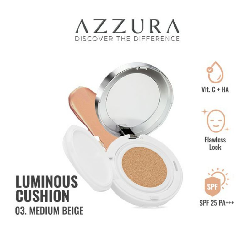 AZZURA LUMINOUS CUSHION FLAWLESS LOOK SPF 25 ~ ORIGINAL 100%