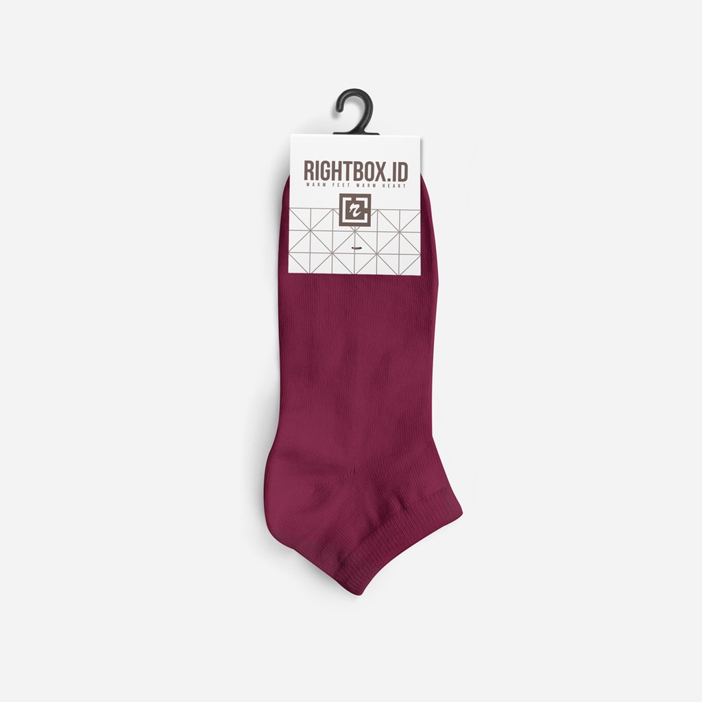Kaos kaki Wanita, Rightbox Pendek Semata kaki-Maroon