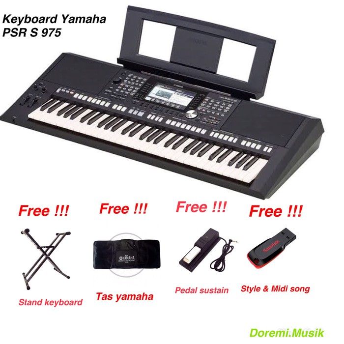 Keyboard yamaha PSR S975 Original Resmi Yamaha
