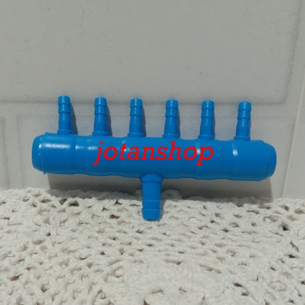 manifold 6 way air devider Pembagi cabang Udara Aerator Aerasi Air Pump airpump