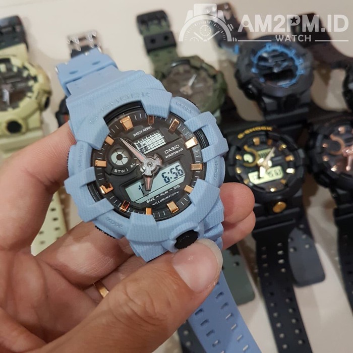 JAM TANGAN G-SHOCK GA-700 DENIM LIGHT BLUE