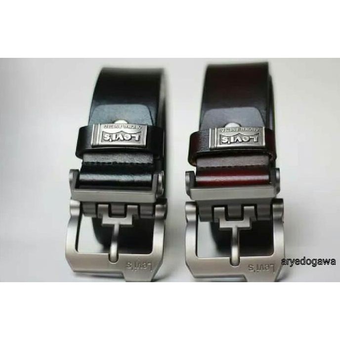 Barang Original, Harga Murah!! Ikat Pinggang Sabuk Pria Kantor Full Kulit Asli Levis Branded