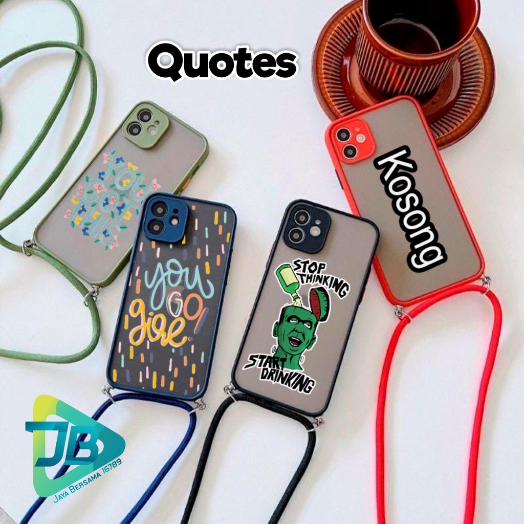 SOFTCASE SLINGCASE DOVE QUOTES OPPO VIVO SAMSUNG XIAOMI REALME IPHONE ALL TYPE JB4930