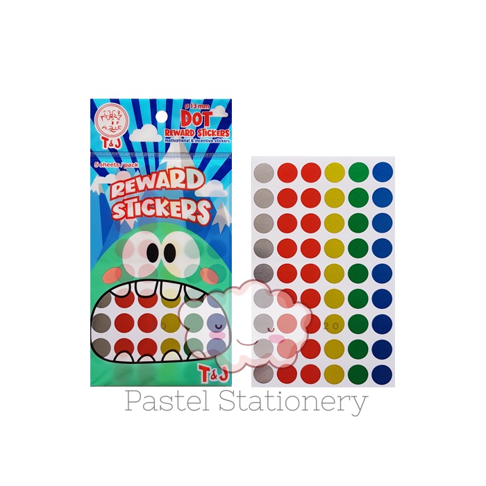 

Kertas Stiker Label Reward T&J Dot 13mm - Sticker Dotted Metallic Tom Jerry