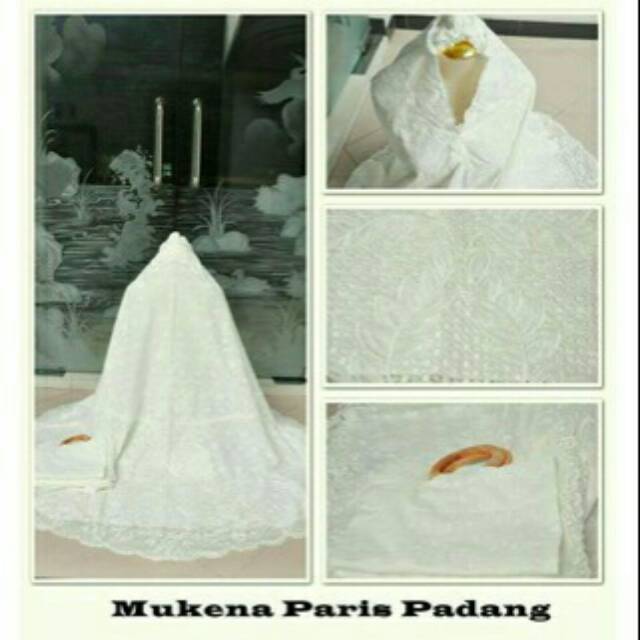 Mukena katun paris punggung kerancang