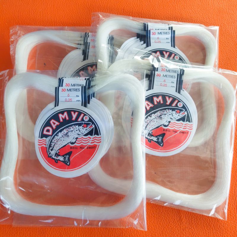 10 Ikat/300 Meter Senar Pancing Damyl 6Lbs Senar Pancing | Senar Damyl 6Lbs = 0.25mm | Senar Damyl p