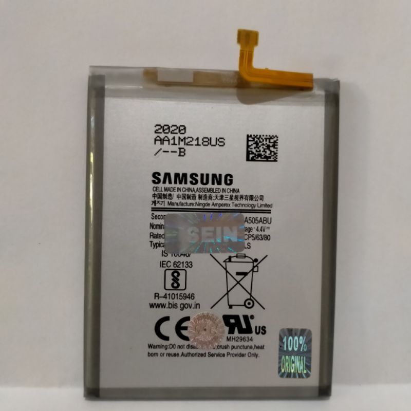 Batre Baterai Battery Samsung A50 A50s A505 A30 A30s A305 A20 A205 EB-BA505ABU Original SEIN Batrai