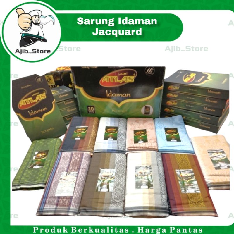 SARUNG ATLAS IDAMAN JACQUARD CLASSIC 580 590 Mirip BHS Songket Mangga