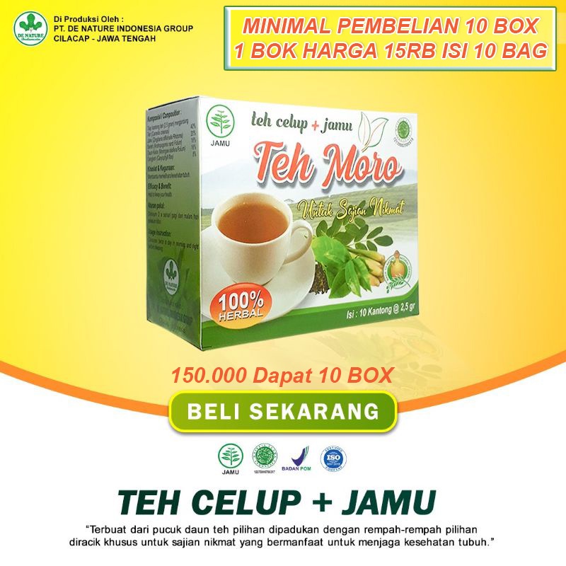 

Teh herbal Teh moro baik untuk kesehatan tubuh Herbal Denature