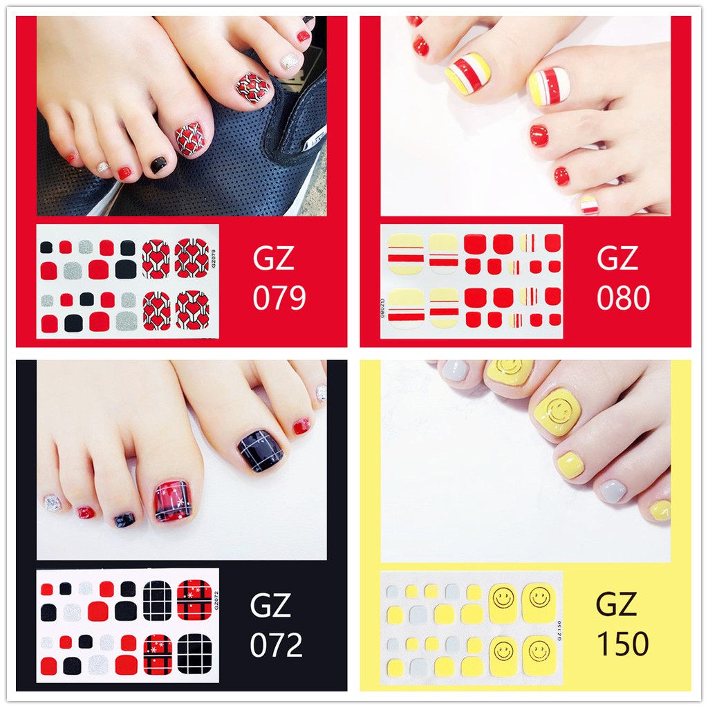 Gz066-081 Stiker Kuku Palsu 3D Bahan Akrilik Untuk Nail Art