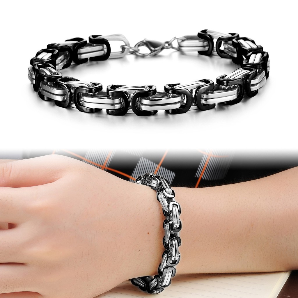 Gelang cowok / gelang pria / gelang kulit asli high quality gelang magnet GP019