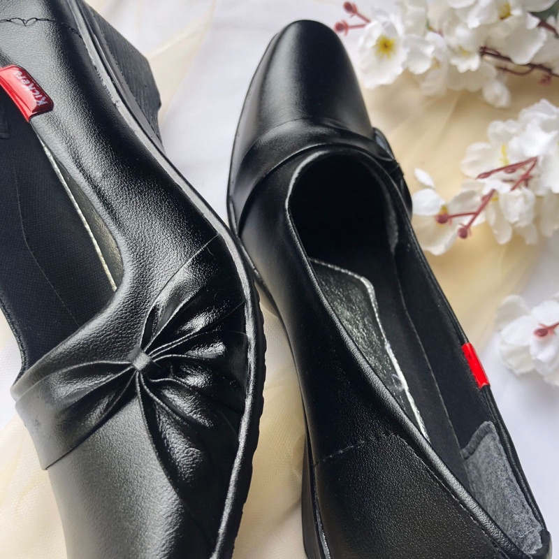 PANTOFEL D20 1 cewek sepatu formal wanita perempuan TERMURAH TERLARIS SEPATU PANTOFEL WANITA PANTOFEL CEWEK SEPATU PASKIB WARNA HITAM Sepatu Pantofel Wanita Hak 4cm Size 36-40 termurah terlaris