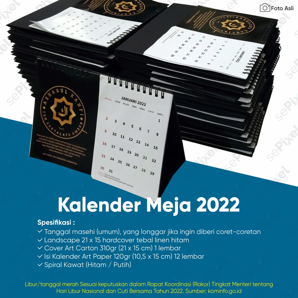 Kalender Meja 2022