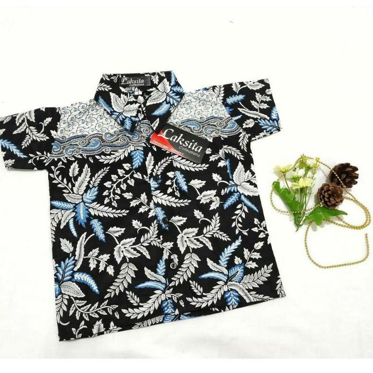 Baju Batik Anak Laki Laki Umur 1-12 Tahun/Atasan Hem Kemeja Lengan Pendek Anak Cowok Murah –KTS.27Jn