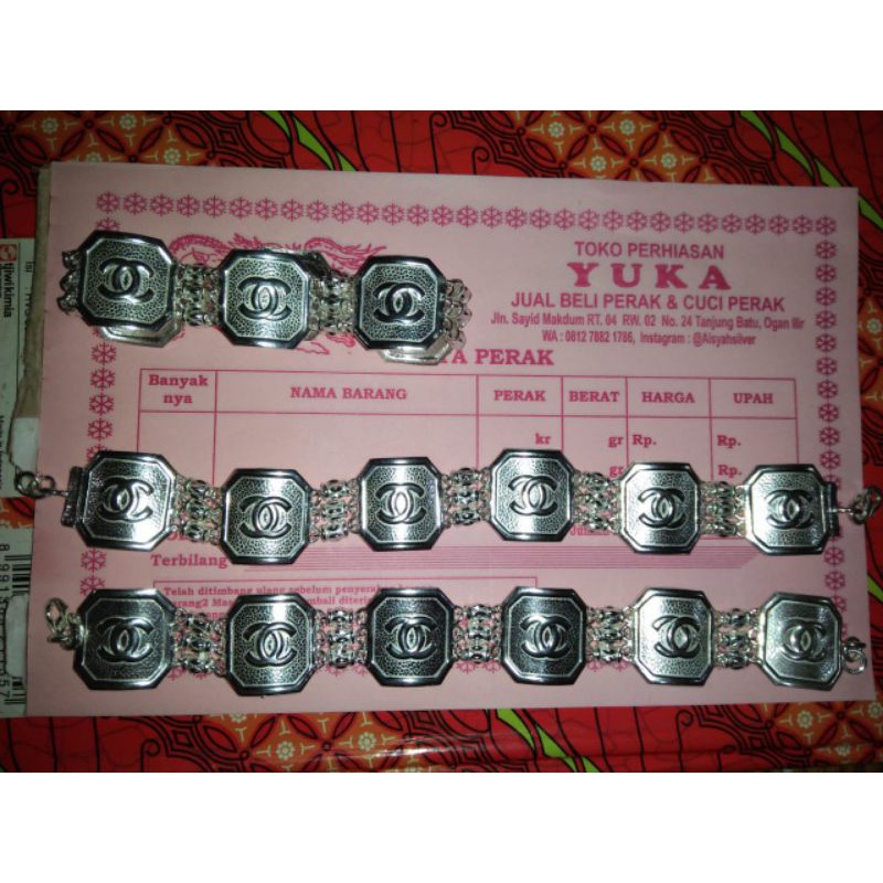 Gelang Chanel req sepuh emas