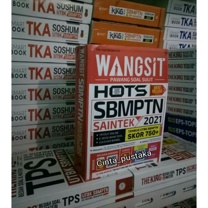 BUKU SBMPTN TER HIT: WANGSIT PAWANG SOAL SULIT HOTS SBMPTN SAINTEK 2021