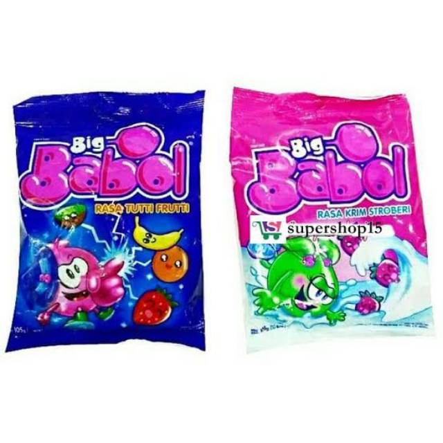 

Bigbabol bag isi 40 rasa buah dan stroberi cream gratis stiker kartu