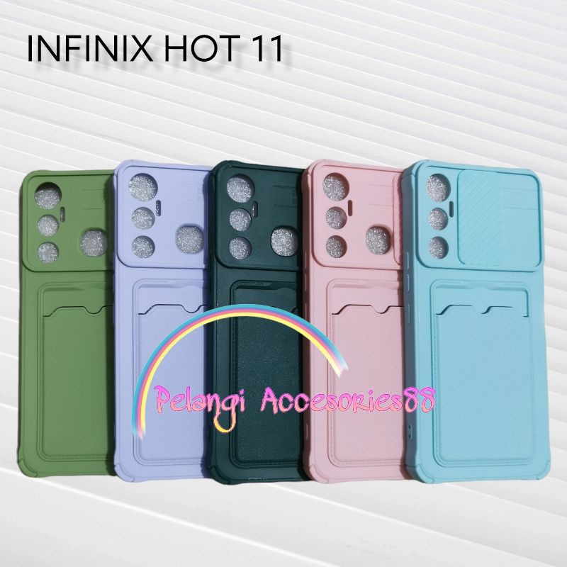 CASE INFINIX HOT 11 SOFTCASE SLEDING WARNA WARNI