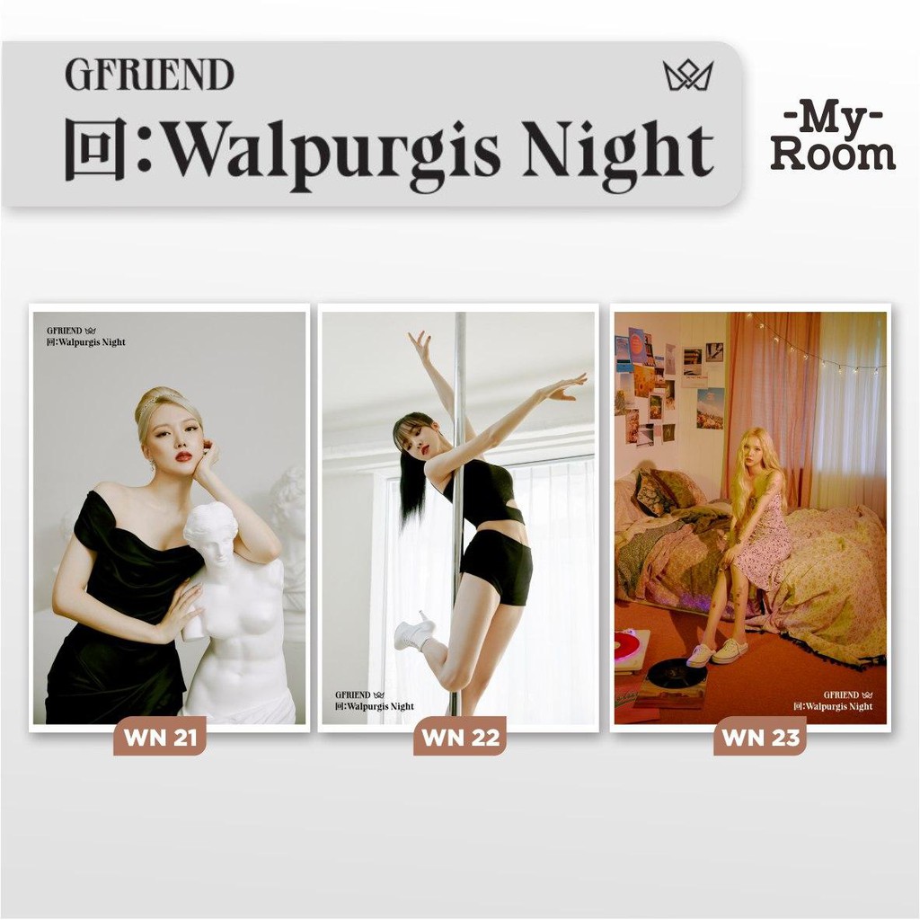 POSTER GFRIEND WALPURGIS NIGHT KPOP UMJI YERIN EUNHA SINB SOWON YUJU PART 2