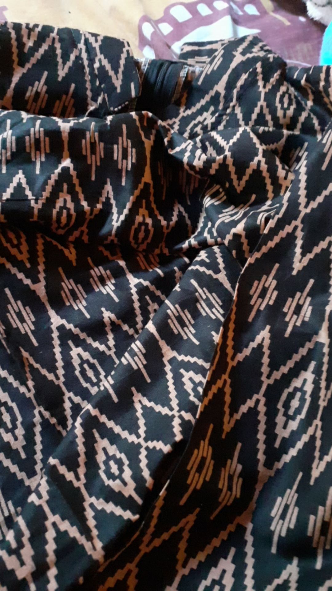 [ Termurah ] Tunik Serut Lawasan Coklat Atasan Batik Wanita Tb 034