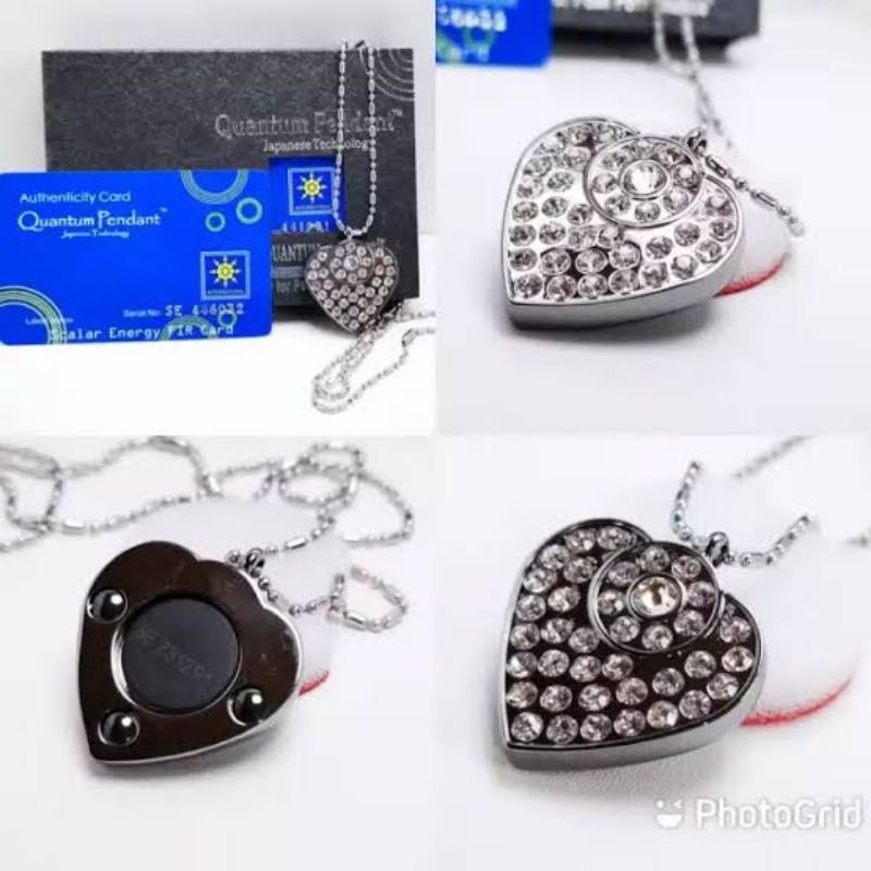 Kalung Kesehatan Terapi Asli - Quantum pendant asli - kalung kesehatan bio energi - kalung kesehatan liontin love permata full