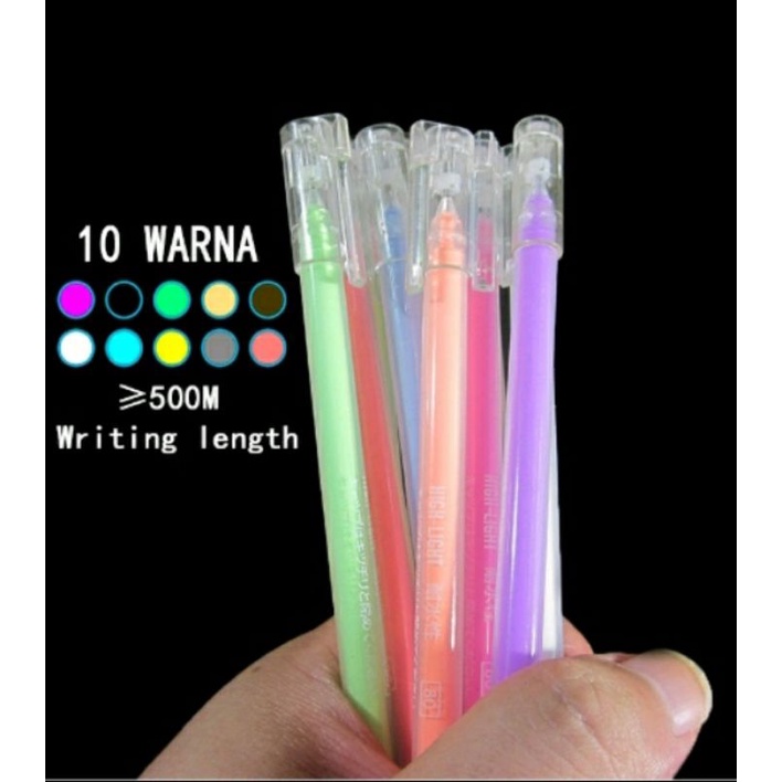 

COLOR GEL PEN 10 WARNA YANG MENARIK 0.50MM/ PULPEN GEL WARNA WARNI 0.50MM