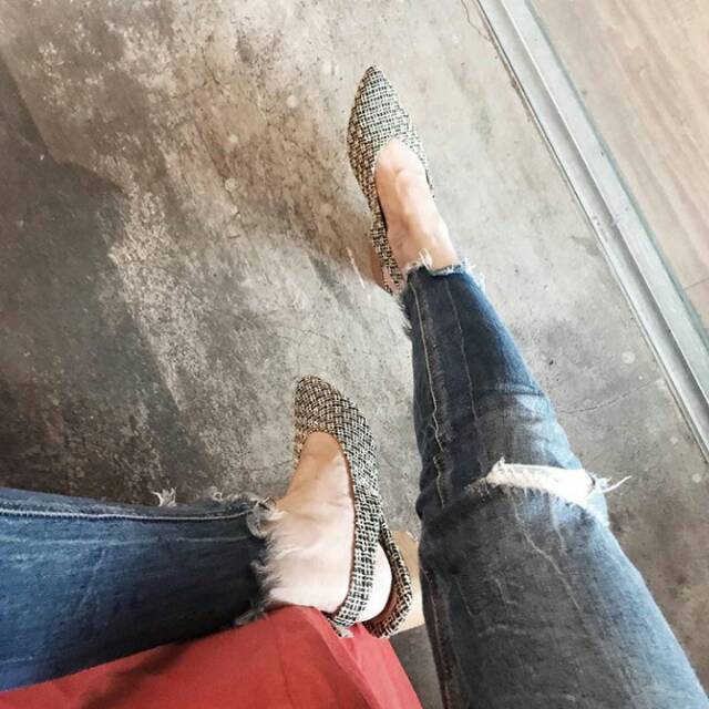 SEPATU RETAIL THERAPY / TENNESSE SLING BACK BLACK