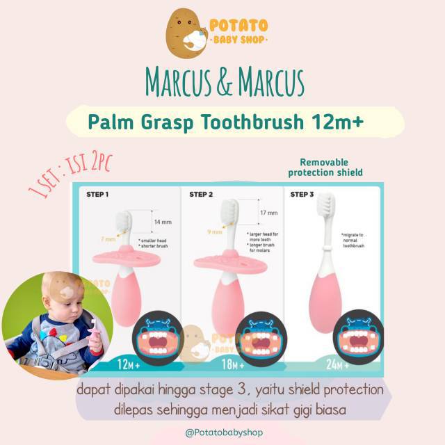 Marcus &amp; Marcus Palm Grasp Toothbrush Set