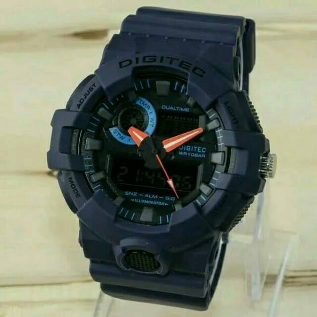 Jam Tangan Pria Sport Digitec DG 2112T Navy Original Anti Air Bisa COD