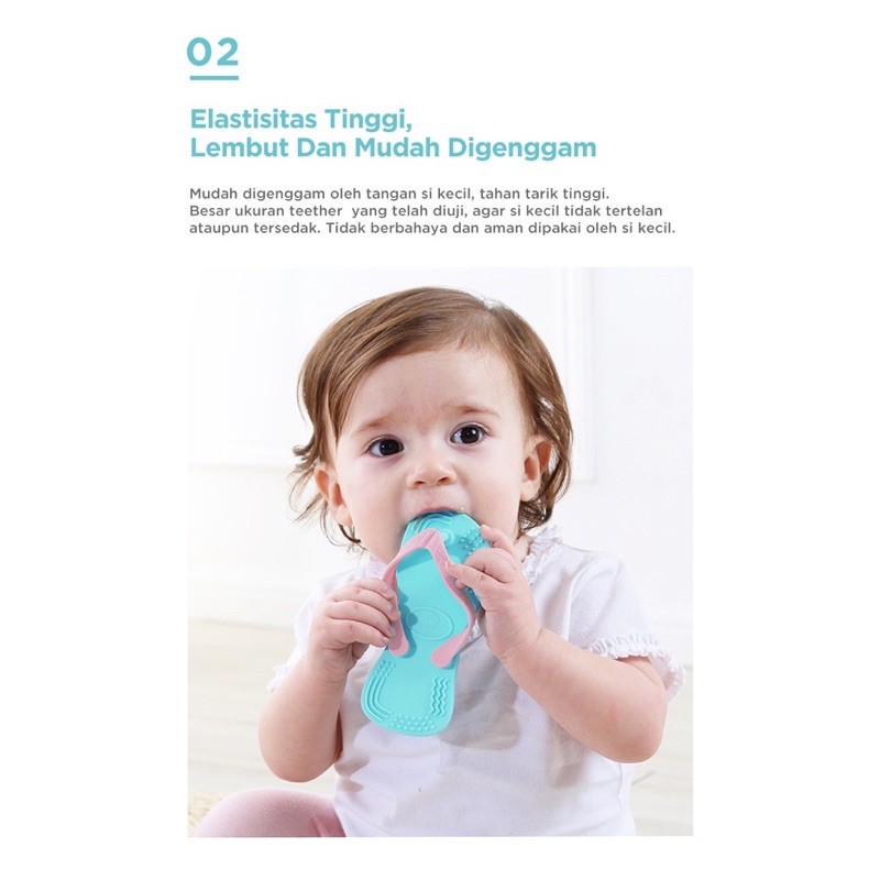 jeelly sandal teether (gigitan baby)