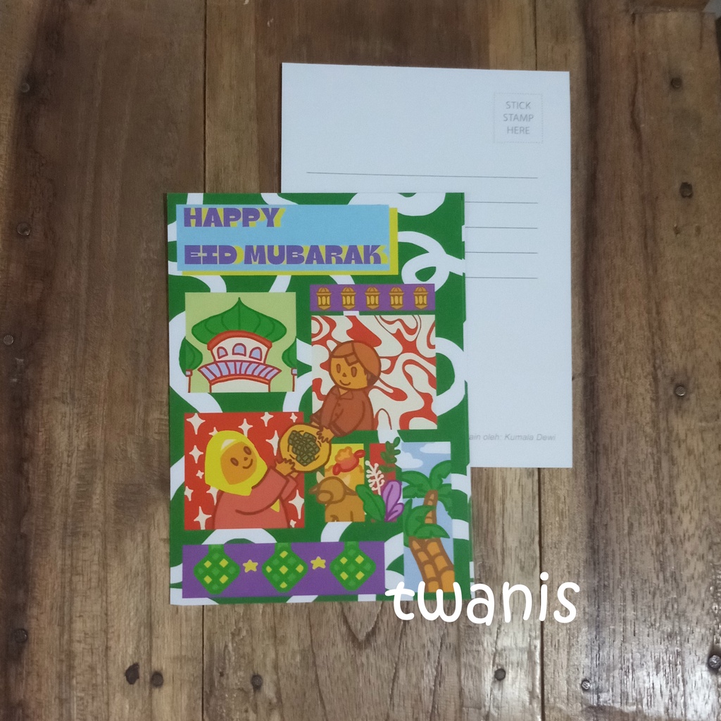 

KARTU POS HARI RAYA LEBARAN IDULFITRI INDONESIA POSTCARD