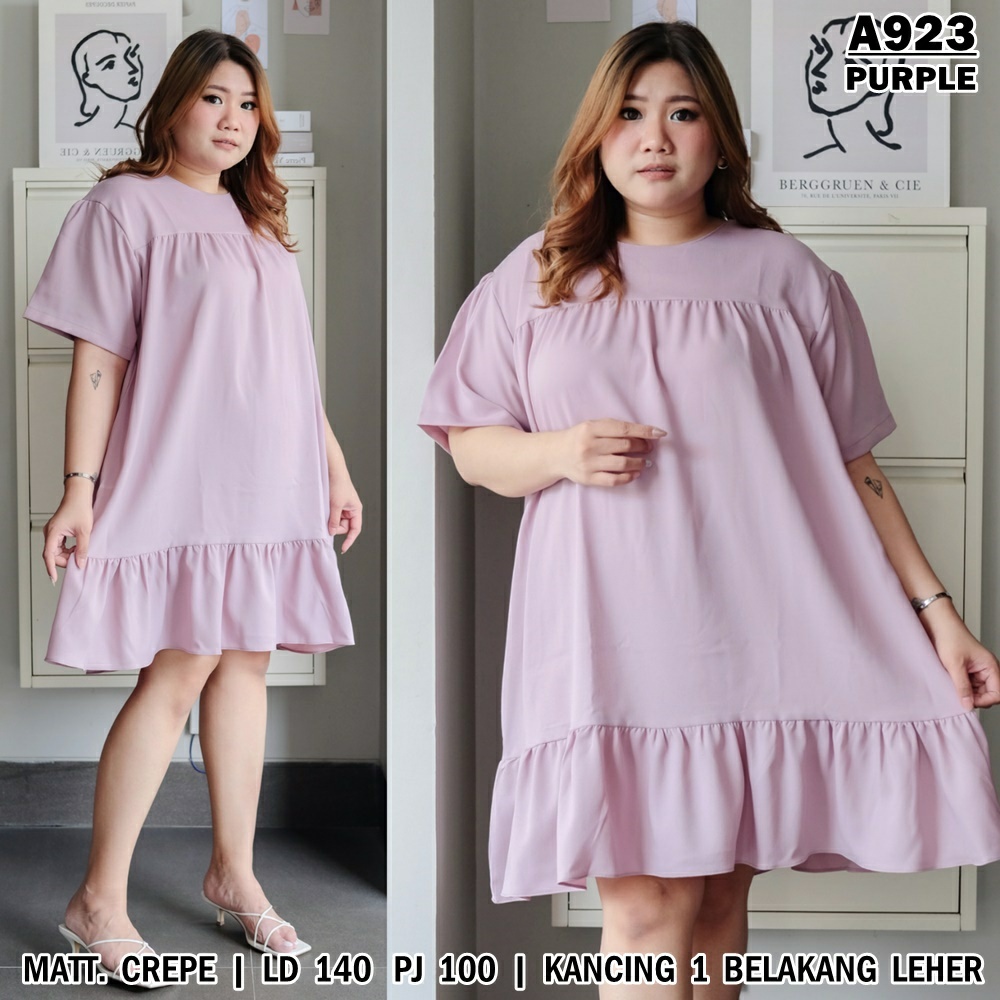 WSE390 - Dress BIG SIZE XXXL Fani Dress JUMBO UK 3XL LD 140 CM PJ 100 CM Dress Wanita Jumbo Dress Wanita Besar Tunik Wanita Jumbo PREMIUM QUALITY