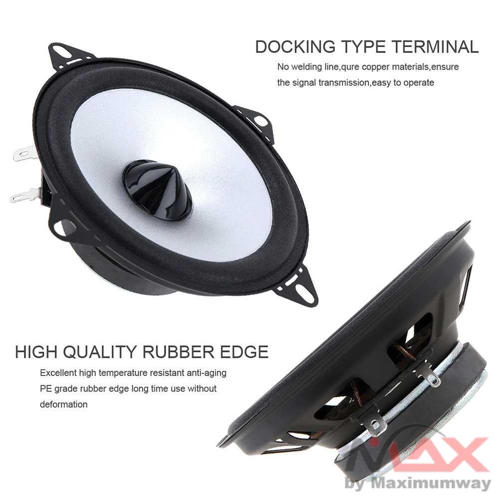 LaBo Speaker Subwoofer Mobil HiFi 4 Inch 60W 2 PCS - LB-PS1401D 2 Pcs 4 Inch 60W 2 Way Auto Car Coaxial Hifi Speaker Vehicle Door Auto Audio Music Stereo Full Range Frequency Loudspeaker