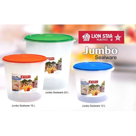 Toples kerupuk 24L lion star SW-37 Jumbo Sealware 24 Litre kedap udara