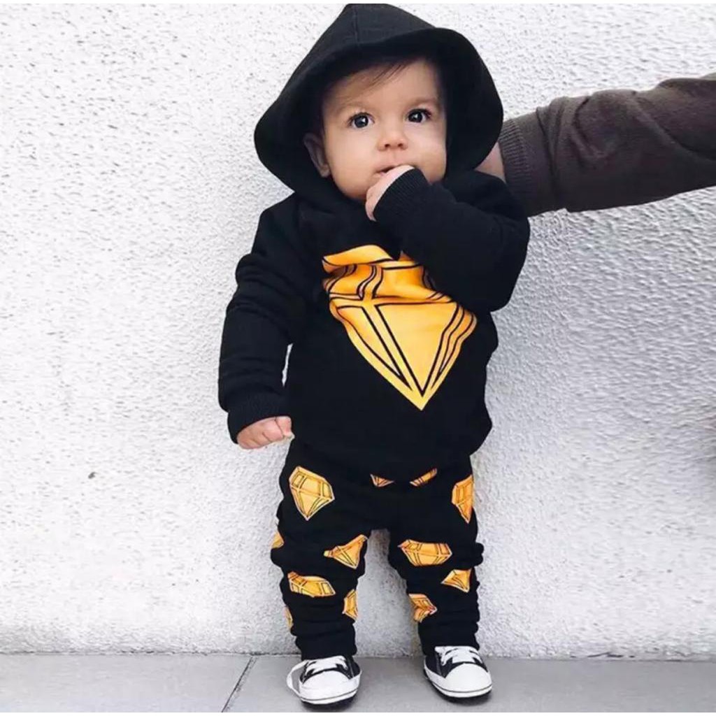 SETELAN HOODIE ANAK ANAK 1-5 TAHUN HOODIE ANAK DIAMOND GOLD SETELAN HOODIE DIAMOND GOLD ANAK ANAK