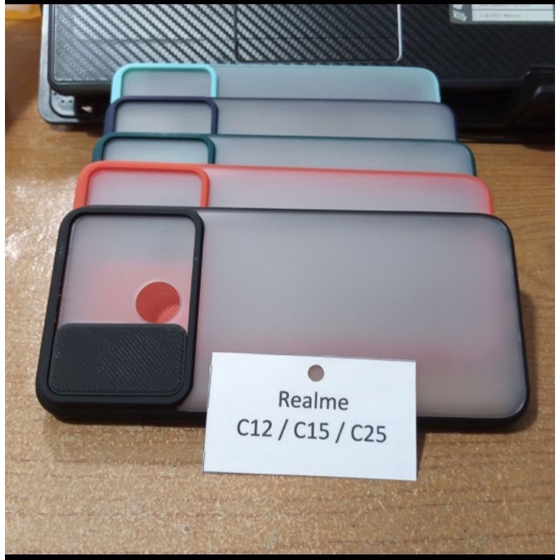 Hard Case Realme C12/C15/C25 Pelindung Camera Slide Dove MyCase