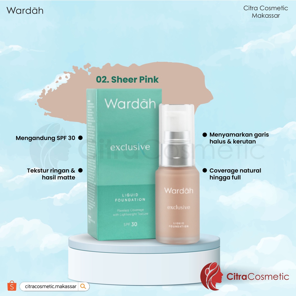 Wardah Exclusive Liquid Foundation 20 Ml