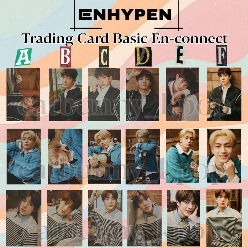 Photocard Enhypen Trading Card Basic En-connect Unofficial