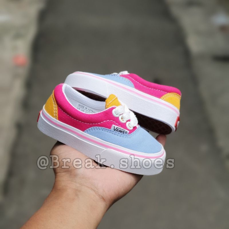 Sepatu anak autentik/era abu pink multicolor sepatu anak perempuan