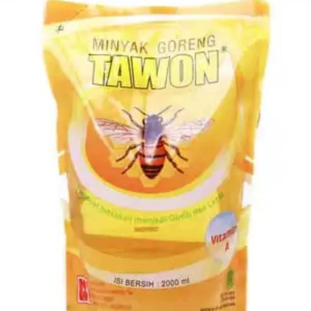 

Minyak goreng tawon kemasan1L/2L