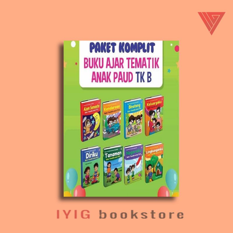 Jual PAKET KOMPLIT BUKU AJAR TEMATIK ANAK PAUD TK B/buku Tk B/buku Anak ...