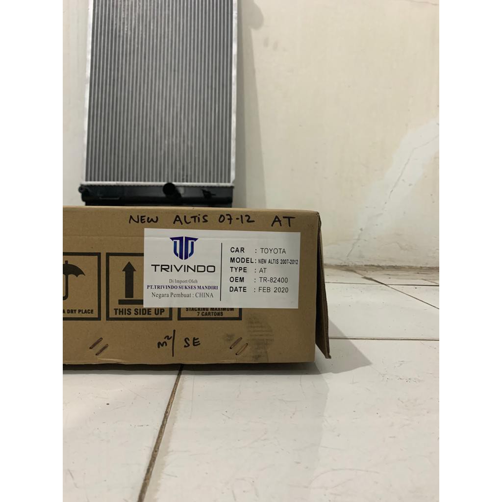 Radiator assy Toyota New Altis 07-12 Automatic AT TR-82400 Trivindo