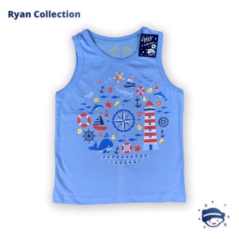 kaos singlet santai anak atasan ryan usia 4 5 7 6 7 8 tahun warna 8 10 12 14