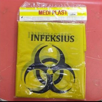 kantong Sampah Medis/Kantong Kuning/Biohard/Infeksius/Plastik medis