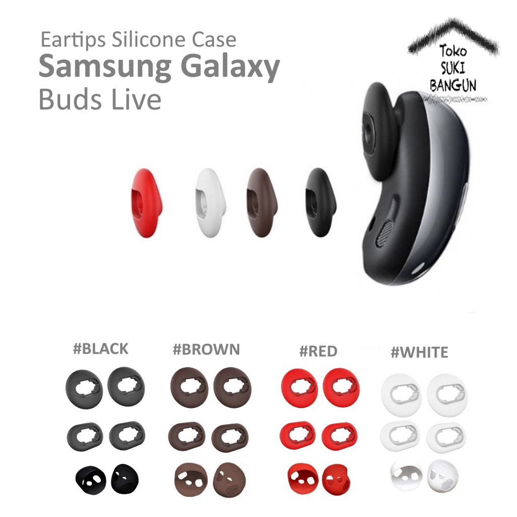 Samsung Galaxy Buds Live Eartips FULL SET Earbud Ear Tip Cover Silicone Anti Slip Cap