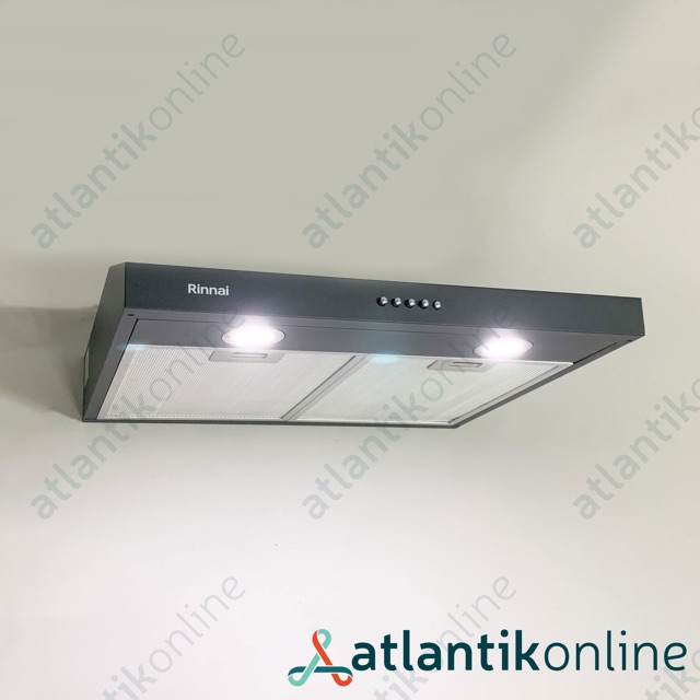 COOKER HOOD cookerhood penghisap asap dapur slim 60 cm 60cm black hitam RINNAI RH-126B RH126B RH 126 B