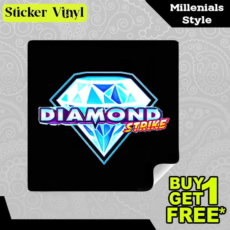 

Stiker Sticker Diamond Strike Pragmatic Play Game Slot Aesthetic Bahan Vinyl Satuan Anti Air