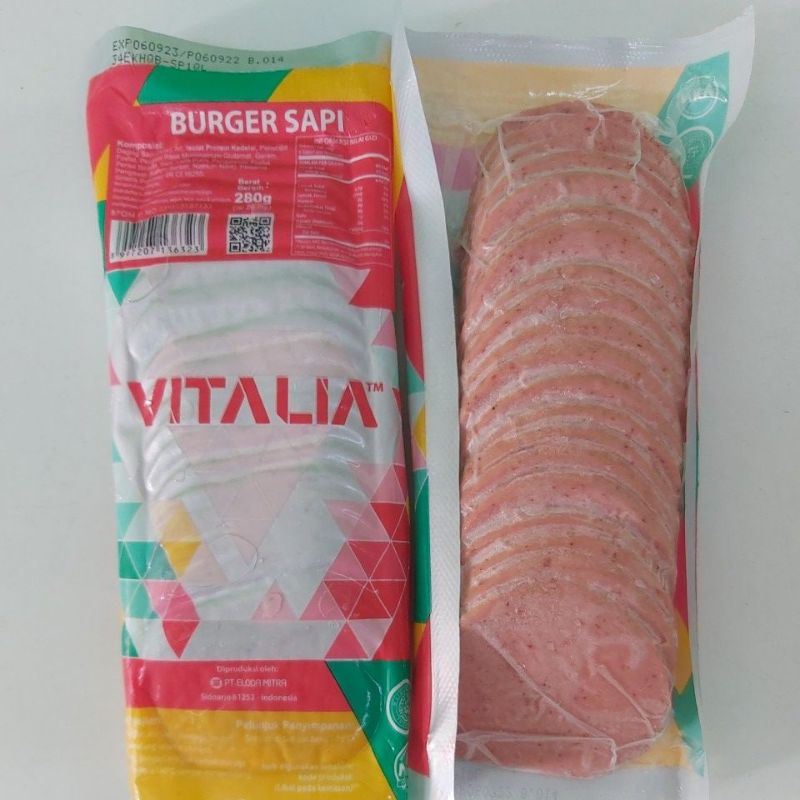 

Vitalia Beef Burger 280gr isi 20pcs